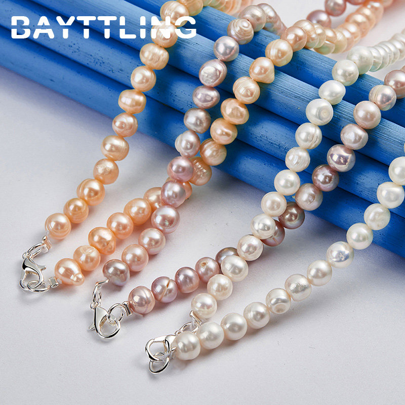 925 Sterling Silber Elegante P – Pearl Trim Chain Bewertung und Preis